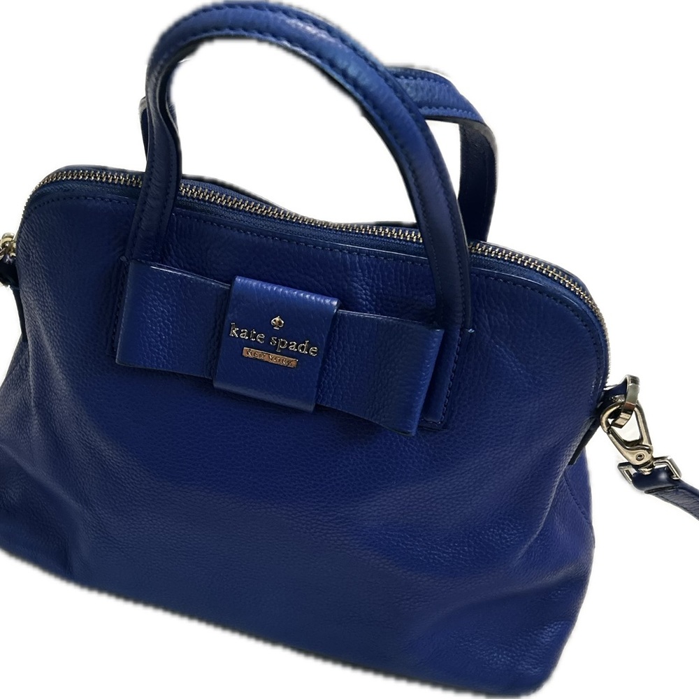 Kate Spade bag purse Blue hand bag with detachable shoulder strap classic